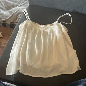 white flowy tank top